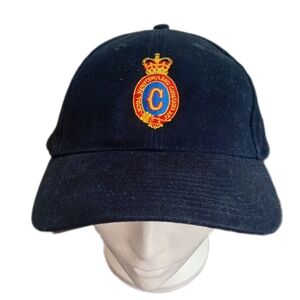 Navy Blue Embroidered Cap